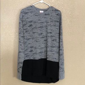 Long Sleeve Hudson black accent